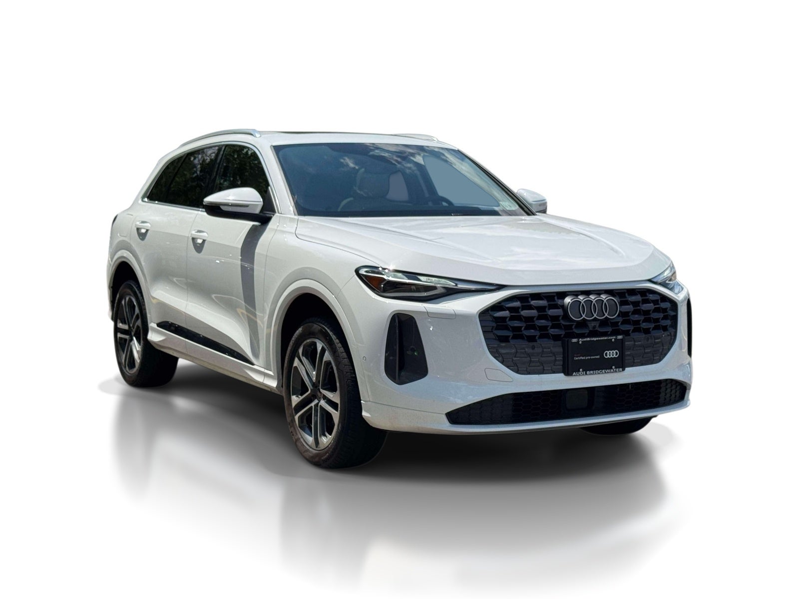 2025 Audi Q5 Premium 2.0 TFSI quattro in White — front three-quarter view